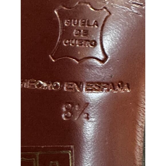 Re-mix Women's Anita 8.5 Black Leather Vintage Inspired Shoe. Retails $218 - Picture 5 of 10